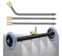 Nettoyeur de châssis pour nettoyeur haute pression, rallonge de 40 cm, pulvérisateur de support, pulvérisateur puissant pour allée de garage, véhicule d'atelier extérieur, camion, nettoyage, lavage