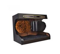 Nettoyeur de chaussures électrique, cirage, entretien des semelles, bottes, brosse, polissage automatique, brillance du cuir, nettoyage, machine à laver pour le bricolage(Soft brush Black)