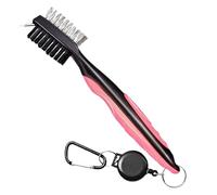 Nettoyeur de clubs de golf, nettoyeur de billes de golf haute performance avec ligne rétractable Zip-Line, outil d'accessoires de sport, qui convient bien au nettoyage des rainures profondes et assure