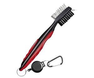 Nettoyeur de clubs de golf, nettoyeur de billes de golf haute performance avec ligne rétractable Zip-Line, outil d'accessoires de sport, qui convient bien au nettoyage des rainures profondes et assure