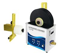 Nettoyeur de disques vinyles à ultrasons avec puissance réglable, système chauffant pour un nettoyage en profondeur et fonction de dégazage.