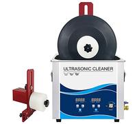 Nettoyeur de disques vinyles à ultrasons avec puissance réglable, système chauffant pour un nettoyage en profondeur et fonction de dégazage.