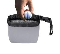 Nettoyeur de fer de golf - Sac de nettoyage pour clubs de golf - Poche extérieure étanche à fermeture éclair avec clip amovible pour hommes et femmes - Jeu d'entraînement
