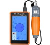 Nettoyeur de fibres optiques, microscope à fibres optiques 400X, sonde d'inspection avec écran tactile HD 5 pouces et détecteur Testeur de fibre optique(Support UPC and APC)