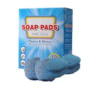Nettoyeur de fil d'acier, nettoyeur de savon en laine d'acier, brosse de nettoyage en laine d'acier, brosse de nettoyage de graisse, brosse de savon en laine d'acier pour vaisselle, casseroles, poêles