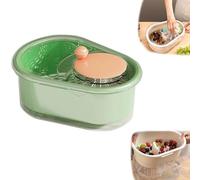 Nettoyeur de fruits, bol rotatif avec brosse, nettoyeur de légumes et de fruits, rotatif portable pour fruits (B)