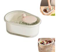 Nettoyeur de fruits, bol rotatif avec brosse, nettoyeur de légumes et de fruits, rotatif portable pour fruits (A)