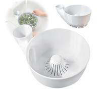 Nettoyeur de fruits imprimé en 3D entièrement automatique cabine de purification de fruits et légumes à 360 ° pour paresseux cuisine artefact mini lavage de légumes Ma Nzj227 (bleu clair, 14 x 11 x