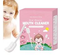 Nettoyeur de gaze pour la langue, nettoyant pour la de bébé,Bâtonnet nettoyant pour gomme de gaze orale, 30 pièces | Brosse à dents Portable, nettoyeur de langue, gaze écrémée, brosse à dents F