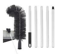 Nettoyeur de gouttière - Brosse rétractable, tige télescopique incurvée avec poils et conception à longueur réglable | Équipement de nettoyage des gouttières pour enlever la poussière, detr