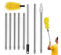 Nettoyeur de gouttières à partir du sol, tuyau de nettoyage de gouttières, brosse de nettoyage , nettoyage de gouttières longue durée pour la saleté, les feuilles, les branches, les pierres