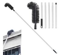 Nettoyeur de gouttières - Outil de nettoyage de gouttières | Outil de brosse rétractable pour gouttières | Brosse nettoyante de toiture pour gouttières extensibles | Outils de nettoyage de Ca