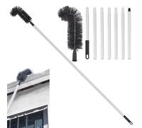 Nettoyeur de gouttières - Outil de nettoyage de gouttières | Outil de brosse rétractable pour gouttières | Brosse nettoyante de toiture pour gouttières extensibles | Outils de nettoyage de Ca