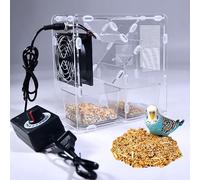 Nettoyeur De Graines D'oiseaux, Séparateur De Coquilles D'aliments Pour Oiseaux, Puissance Éolienne Réglable, Amovible Pour Le Lavage, Conception De La Séparation Des Coques Et Des Grains, Avec Régula