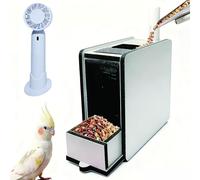 Nettoyeur de Graines pour Oiseaux - Machine de Battage Électrique avec Tamis en Maille, Ventilateur Rechargeable, Tri Rapide du Millet, des Céréales et des Graines de Melon