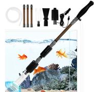 Nettoyeur de gravier d'aquarium 6 en 1 avec forte aspiration USB électrique outils de nettoyage de gravier d'aquarium kit aspirateur automatique pour laver le sable et l'eau changeant