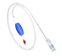 Nettoyeur de gravier pour aquarium, siphon transparent, outil de nettoyage facile, design PP pour débutant, 80 g, idéal pour Betta, gupy, tortue, aquarium, aquarium, étangs, entretien d'aquarium