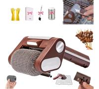 Nettoyeur de Gril électrique sans Poils, Brosse électrique pour Barbecue, Nettoyeur de Barbecue en Acier Inoxydable 304, Rouleau Rotatif Amovible sans Fil à 350 TR/Min, Salle De Bain Et Cuisine