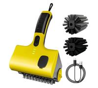 Nettoyeur De Grill Électrique, Brosses De Nettoyage pour BBQ sans Fil Rechargeable, Rouleau De Nettoyage Rotatif 350 TR/Min, pour Barbecue, Salle De Bain Et Cuisine