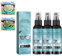 Nettoyeur de lentilles, anti-rayures pour lunettes, spray nettoyant pour lunettes, lentilles floues et rénovation de polissage de verre, anti-rayures et sans traces (3)