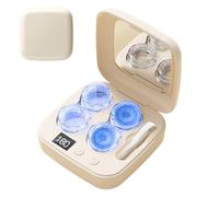 Nettoyeur de Lentilles de Contact | Nettoyeur avec Charge Type-C - Machine de Nettoyage Lentilles avec 6 Modes de Minuterie | Pour Hommes Femmes Maison Voyage Soin Quotidien Mensuel