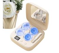 Nettoyeur de Lentilles de Contact,Nettoyeur avec Charge Type-C - Machine De Nettoyage Pour Lentilles Rigides - Pour Femmes Et Adultes, Soins À Domicile Et Voyage