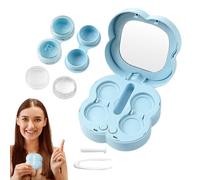 Nettoyeur de lentilles souples | Outil de nettoyage rapide à ultrasons pour lentilles souples - Solution d'entretien quotidien pour tremper la coque de protection contre la poussière, nettoyant
