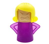 Nettoyeur de micro-ondes de maman en colère - Tache brute de nettoyage à la vapeur avec du vinaigre et de l'eau | Outil d'équipement de nettoyage de réfrigérateur de bande dessinée, à l'aide de