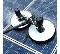Nettoyeur de panneaux solaires avec moteur sans balais, kit double brosse pour un usage commercial, largeur de nettoyage 65 cm, fonctionnement filaire pour un nettoyage efficace
