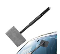 Nettoyeur de pare-brise de voiture avec tête rotative à 180 degrés, poignée amovible et housse en velours côtelé pour un nettoyage rapide et efficace des vitres