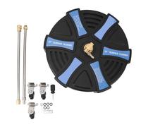 Nettoyeur de peau en acier inoxydable 3600 PSI avec plateau de lavage circulaire de 40,6 cm pour jardin et trottoir