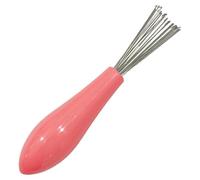 Nettoyeur de peigne et de brosse à cheveux avec râteau métallique - Outil de nettoyage de brosse efficace pour l'élimination des poils et de la poussière | Nettoyeur de brosse à cheveux pour pinceaux