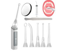 Nettoyeur de pierres électronique intelligent pour amygdales, 3 intensités d'aspiration réglables, seringue de rinçage et miroir pour une solution complète d'hygiène bucco-dentaire