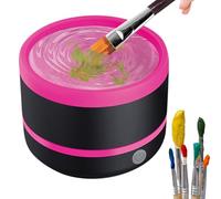 Nettoyeur de pinceaux de maquillage, 7,5 x 10 cm, taille compacte, rechargeable automatiquement, de beauté pour fond de teint, correcteur, fard à paupières et applicateurs de fard à joues