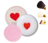 Nettoyeur de pinceaux de maquillage, barre de savon pour pinceaux, éponge de maquillage produit de lavage avec formule douce, nettoyeur de houppette à poudre avec texture douce, outils de beauté