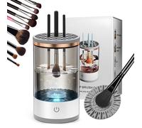 Nettoyeur de pinceaux de maquillage électrique, nettoie efficacement les pinceaux de maquillage, convient à toutes les tailles.