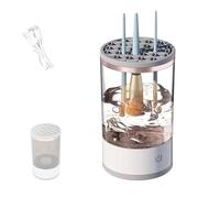 Nettoyeur de Pinceaux de Maquillage Électrique, Nettoyeur de Pinceaux Cosmétiques Multifonctions pour Tous Les Types De Pinceaux, Nettoyage par Vibrations Soniques