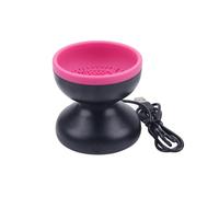 Nettoyeur de pinceaux de maquillage électronique,Machine de pinceaux de maquillage Beauté portable,Tourneur automatique USB,Nettoyeur de pinceaux cosmétiques,Machine de nettoyage de (Pourpre)