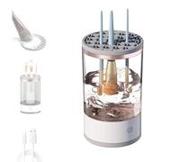 Nettoyeur de Pinceaux Maquillage Electrique, Sonic Vibration Nettoyage En Profondeur,Nettoyeur de Brosse de Maquillage Multifonction pour Tous Les Types de Brosse