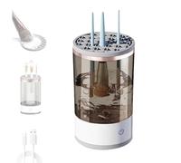 Nettoyeur de Pinceaux Maquillage Electrique, Sonic Vibration Nettoyage En Profondeur,Nettoyeur de Brosse de Maquillage Multifonction pour Tous Les Types de Brosse