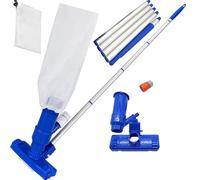 Nettoyeur de piscine à vide portable : kit de nettoyage manuel, tête de tuyau d'aspiration | équipement d'épuration de piscine, accessoire de siphon à brosse de spa, pompe de collecteur