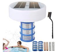 Nettoyeur de piscine flottant automatique avec ionisation du cuivre, purification de l'eau sans chlore pour piscine et spa