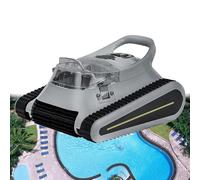 Nettoyeur de piscine robotique sans fil pour piscine hors sol et creusée, escalade des murs, planification intelligente d'itinéraire, profondeur d'eau de 0,5 à 3 m