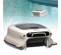 Nettoyeur de piscine sans fil - Robot automatique avec télécommande, panier de filtre de 10 L, design anti-mise à la terre, nettoyage multi-vitesses pour jusqu'à 2000 m²