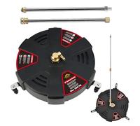 Nettoyeur de plateau de pression - Buse rotative, connexion rapide | Rondelle de pression 3600 3600 13"/16" Raccordement avec 3 roues, machine à laver à alimentation externe avec une jupe se