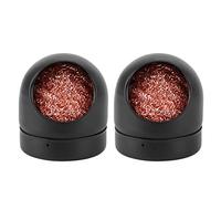 Nettoyeur de pointe de fer à souder, 2 pièces, acier au carbone noir, forme ronde, pour réparation électronique et projets de bricolage, outil industriel