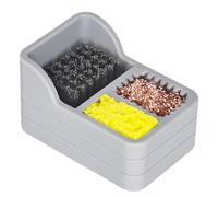 Nettoyeur De Pointe De Fer À Souder - Bobine De Laine De Laiton, Brosse En Acier Dense Avec Support En Silicone, Outil De Nettoyage De Pointe De Soudure Polyvalent | Nettoyant Pour Accessoires De Soud