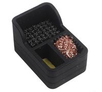 Nettoyeur de pointes de soudure avec cadre en silicone résistant à la chaleur, brosse métallique en cuivre et éponge pour une utilisation quotidienne stable dans les environnements d'atelier (bleu)