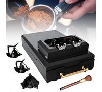 Nettoyeur de porte-filtre électrique, machine automatique de nettoyage du marc de café, bac de récupération du marc de café pour porte-filtres de 58 mm, installation sur plan de travail ou encastrée