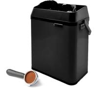 Nettoyeur de porte-filtre électrique, machine de nettoyage automatique du marc de café 150 W avec 1 brosse et 2 grattoirs, ventouse à expresso commerciale, for un lavage rapide au café(Black)